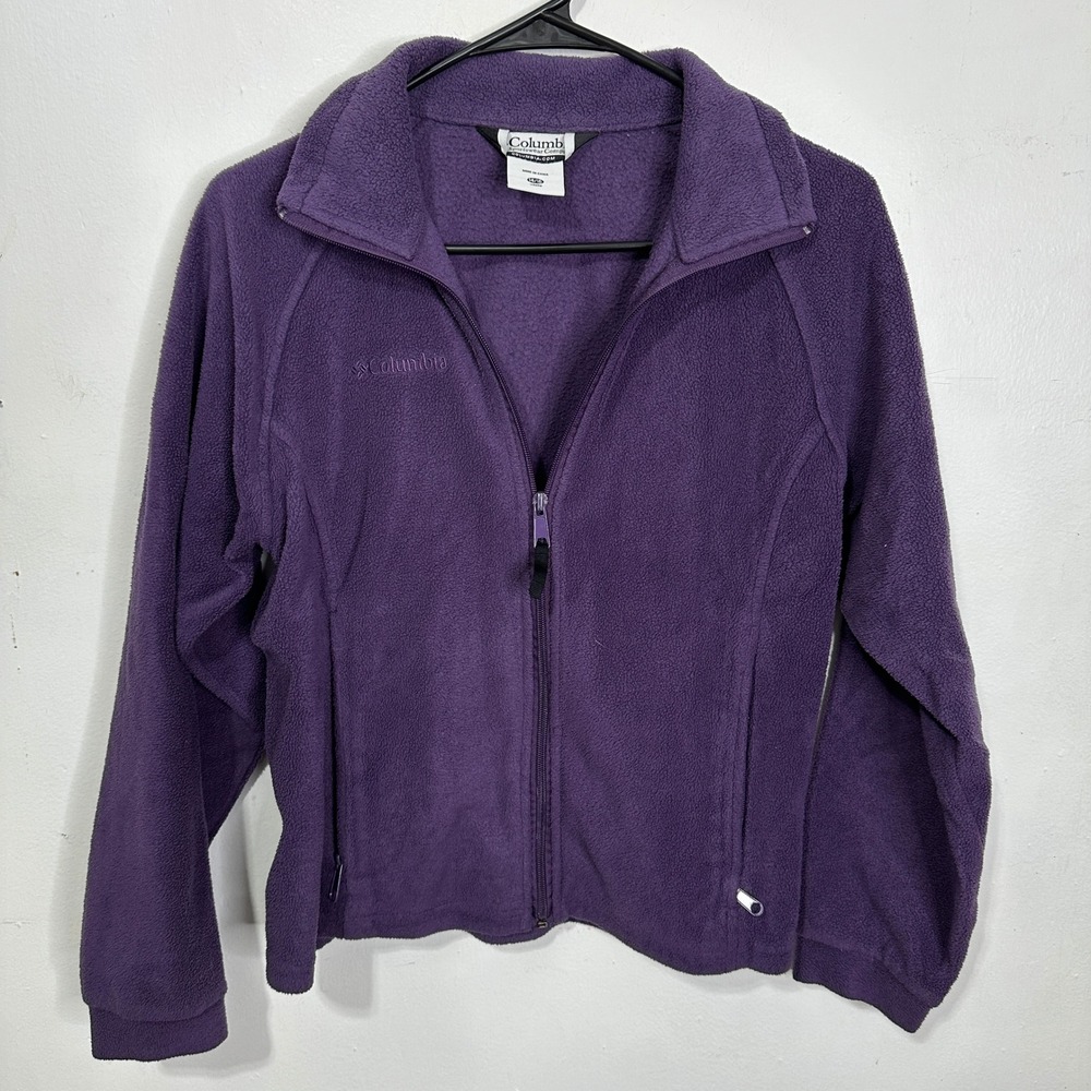 Columbia Youth Purple Full Zip Fleece Jacket WG6187 Size 14/16 Large